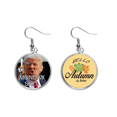 thumbnail image 1 of América Presidente Trump enojado imagen Pendiente del lóbulo de la joyería del pendiente de la hoja del otoño Unbranded M, 1 of 3