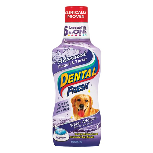 Dental Fresh Water Additive for Dogs, Advanced Plaque & Tartar, 8oz