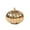 B001- Style A, variant on Fall Table Decor, Indoor Halloween Table Decorations 7X6 Inch Golden Mercury Glass Pumpkin Lantern, for Dining, Coffee, Kitchen Table Centerpiece Arrangement, Adds Shimmering Warm