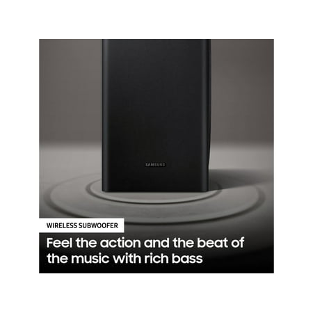 Samsung - 2.1-Channel Soundbar with Wireless Subwoofer and Dolby Audio/DTS Virtual:X (2020) - Black