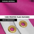 thumbnail image 4 of G128 Combo Pack: 5 Ft Tangle Free Aluminum Spinning Flagpole (Silver) & Solid Magenta Color Flag 2x3 Ft, LiteWeave Pro Series Printed 150D Polyester | Pole with Flag Included, 4 of 9