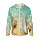 thumbnail image 1 of Fotbe Starfish And Seashell On The Beach Chaqueta con Protección Solar UPF 50+ para Hombre y Mujer, Camisa con Capucha y Bolsillos-Small, 1 of 7