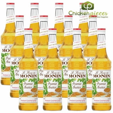 Monin Premium Peanut Butter Flavoring Syrup 750mL/25.36oz (12/Case)