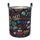 thumbnail image 1 of Fotbe Basketball Cesto de Ropa con Asas, Cesto Impermeable de Gran Capacidad, Bolsa de Lavado para Dormitorio, Cesto de Ropa con Ruedas y Asas-Medium, 1 of 6