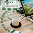 thumbnail image 6 of Moclever Electric Cup Warmer 4.52in Coffee Warmer 8Hours Auto off 2 Temperature Levels for Office Home, Black, 6 of 13