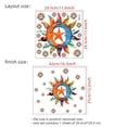 thumbnail image 4 of Adhesivos de pared con temática celestial colorida del sol y la luna bohemios, 4 of 4