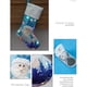 thumbnail image 3 of Medias navideñas bordadas YONGSHENG en Azul bolsa de dulces, 3 of 5