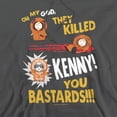 thumbnail image 2 of South Park Dead Kenny Unisex Adult Pull-Over Hoodie,Charcoal, Medium, 2 of 6
