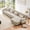 Light Coffee, variant on 133.8" Modular Sectional Sofa, L-Shaped Sectional Couches, Reversible 3-Seater Sofas, Comfy Chenille Cloud Sofa, Ottoman, Modern Oversized Deep Seat Couch, Chaise for Living Room, Light Coffee