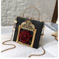 thumbnail image 4 of Bolso de mano con diseño de la marca Sumka, estilo retro, con diseño de ángel en relieve, con cadena de perlas, para mujer, gran oferta, envío gratuito, 4 of 5