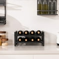 thumbnail image 2 of Gymax 2-Tier Metal Wine Rack Countertop Storage Holder for 8 Bottles, 2 of 10
