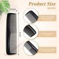 thumbnail image 2 of OPALESQUE 50 Pcs Pocket Combs for Men 5 Inch Cutting with Wide and Fine Teeth Plastic Professional Barber Haircut Small Anti Static Combs for Women Grooming Accessories for Beard(Black), 2 of 7