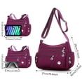 thumbnail image 5 of KXF Nylon Crossbody Bags for Women Waterproof Shoulder Bag Ladies Multi Pocket Tote Handbag Travel Messenger Bag, 5 of 8
