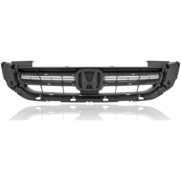 Grille - Cooling Direct Fit/For 71121T2FA01 13-15 Honda Accord Sedan (USA Build Only) 4Cy - Matte Dark Gray - Textured CAPA- Certified - With Emblem Provision