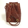 thumbnail image 2 of Pre-Owned Salvatore Ferragamo AQ-215676 Vara Embossed Leather Backpack, Women's, Brown (Good), 2 of 13