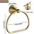 thumbnail image 6 of ABCISI Brass Towel Ring, Antique Hand Towel Holder, Flexibly Rotated by 180 °, Sturdy Bathroom Towel Rack Hanger,  Hardware Towel Ring Tissue Roll, Wall Mounted Retro Accessories, 6 of 15