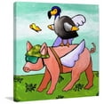 thumbnail image 2 of "Uh Oh No Go Dodo" Painting Print on Wrapped Canvas, 2 of 5