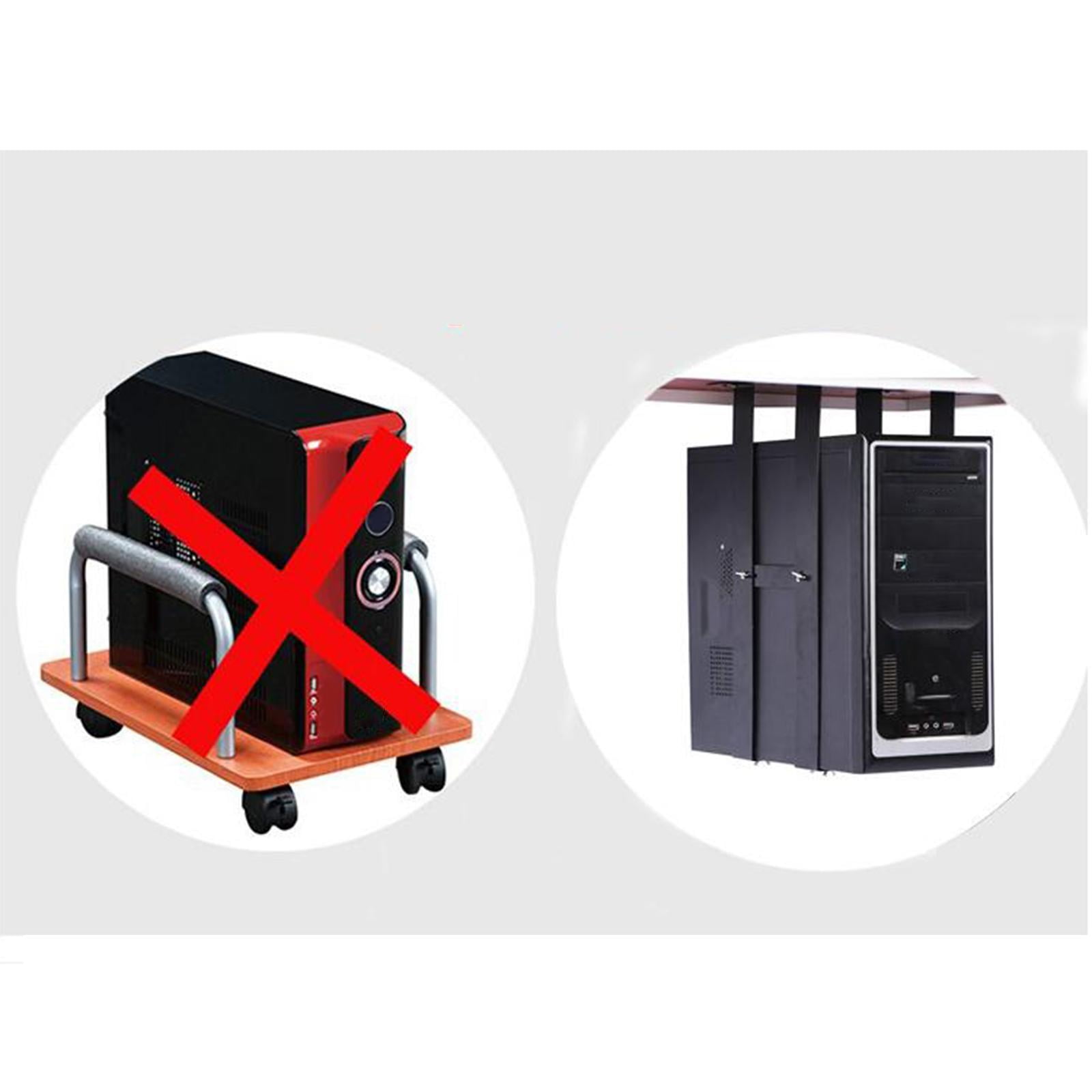 Computer Case Carrier Durable Corrosion Resistance Stamping Process Adjustable Sturdy 2.45mm Thick Laptop black