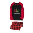 thumbnail image 3 of Odeerbi Christmas Pajamas for Family Holiday Long Sleeve Family Christmas Pajamas Matching Sets Dad Parent-Child Printed Home Wear Two-Piece Sleepwear Xmas Family Matching PJs Set Red, 3 of 3