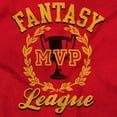thumbnail image 2 of Fantasy MVP League Sports Fanatic Womens Slim Fit Graphic Tee Brisco Brands X, 2 of 5