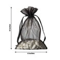 thumbnail image 3 of Efavormart 10 Pack | 6"x9" Black Organza Drawstring Wedding Party Favor Gift Bags, 3 of 11