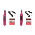 thumbnail image 2 of QualitChoice Electric Nail Lime Drill Lime Acrylique Manucure Bit Portable Machine Set Rouge 2Set, 2 of 6