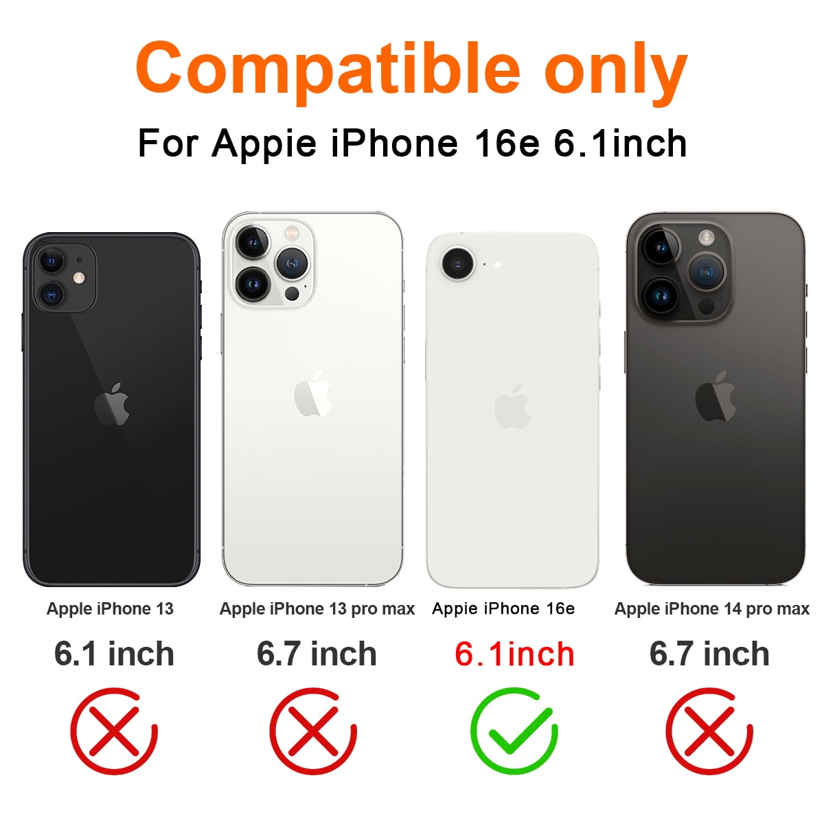 Casetego for iPhone 16e Waterproof Case,Compatible with MagSafe,with Built-in Screen Protector Full-Body Snowproof,Dustproof and Shockproof Protective Magnetic iPhone 16e 6.1" 2025 Phone Case,Black