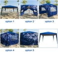 thumbnail image 5 of 10x10ft Instant Pop Up Tent - Waterproof, 2 Doors & 2 Windows, Portable Canopy Shelter Blue, 5 of 13