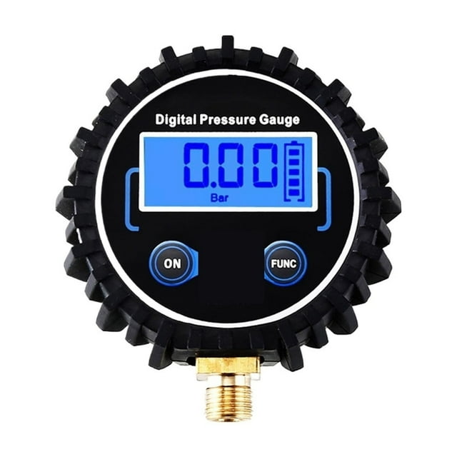 Gabarit Numérique de Pression des Pneus 1/4 1/8 200 PSI, Rétroéclairage LCD LED Gabarit Numérique de Pression des Pneus Gabarit de Pression pour Testeur de Pression de Voiture, Largement Utilisé