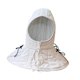 thumbnail image 5 of Gorro protector de cuello con diseño retro, gorro acolchado grueso para cosplay. Blanco, 5 of 9