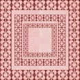 thumbnail image 1 of Ahgly Tapis d'Intérieur Lavable en Machine Carré Rouge, 5 Pieds Carré, 1 of 7