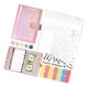 thumbnail image 4 of Carpeta de cuaderno de cuero PU Macarena A6 Organizador de dinero rosado, 4 of 6
