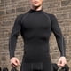 thumbnail image 4 of pstuiky Camisas de manga larga de invierno para hombre, Camisa deportiva transpirable de manga larga y cuello redondo para hombre, color liso Tops de hombre s, 4 of 9
