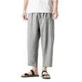 thumbnail image 1 of PEASKJP Men's Shorts Quick Dry Cotton Drawstring Summer Beach Stretch Golf Shorts with Pockets,Gray XXL, 1 of 5