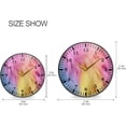 thumbnail image 2 of Colorful Feather Wall Clock Silent Non-Ticking Round 12 Inch Quartz Battery Operated Wall Clock for Kitchen,Bedroom,School,Living Room Home Decor, 2 of 7