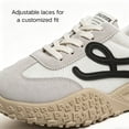 thumbnail image 3 of CHICVOMEY Women's Retro Running Sneakers Breathable Mesh Suede Casual Walking Shoes Non-Slip Chunky Sole Lace-Up Athletic Trainers for Daily Work Travel, 3 of 8