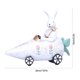 thumbnail image 3 of Adorno de resina de conejo de PascuaCarrot Carrot • Figurita de sobremesa • Naranja blanco 6,3x7,87x3,15 in • Decoración de mesa, centro de mesa con repisa, regalo, 3 of 6