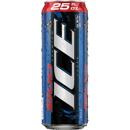 Bud Ice American Lager Beer 25 fl oz 1 Aluminum Can 5.5% ABV
