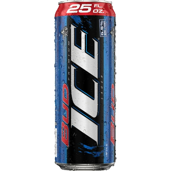 Bud Ice American Lager Beer 25 fl oz 1 Aluminum Can 5.5% ABV