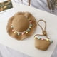thumbnail image 5 of Sombrero de playa Minnieouse para Niñas y bolso de mano de paja ligero y transpirable, 5 of 6