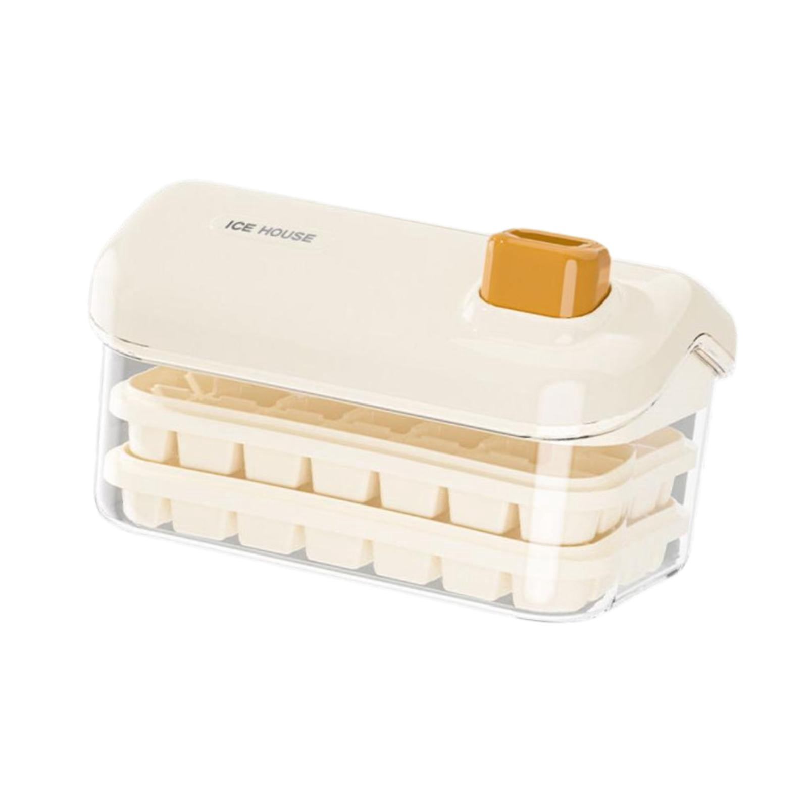 TISHITA Model Moulds Save Space Push Down Nonslip Ice Ball Maker Moulds Ice Box Container for Chocolate Freezer