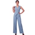 thumbnail image 1 of Conjunto Elegante de 2 Piezas Chaleco Entallado y Pantalón Palazzo para Mujer, 1 of 5