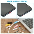 thumbnail image 6 of 18Pcs Type-C Dust Plug Earphone Dust Plugs Cap with Cable Protector, Yellow Pink, 6 of 6