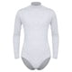 thumbnail image 3 of Body de manga larga con cuello simulado para hombre, camiseta interior de una pieza, ropa de baile informal de Color sólido con botones en la entrepierna y gimnasia, 3 of 5