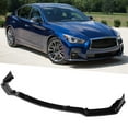 thumbnail image 1 of ANGGREK Front Bumper Lip Spoiler Diffusers Body Shovels Protector Fits For Q50 2014-2017,Bumper Diffuser,Front Bumper Lip, 1 of 8