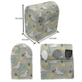 thumbnail image 4 of Yellow Bird Stand Mixer Cover, Tropical Pattern with Exotic Pineapples and Parrots, Kitchen Appliance Organizer Bag Cover with Pockets, 5 Quarts, Dust Pastel Yellow, by Ambesonne, 4 of 4