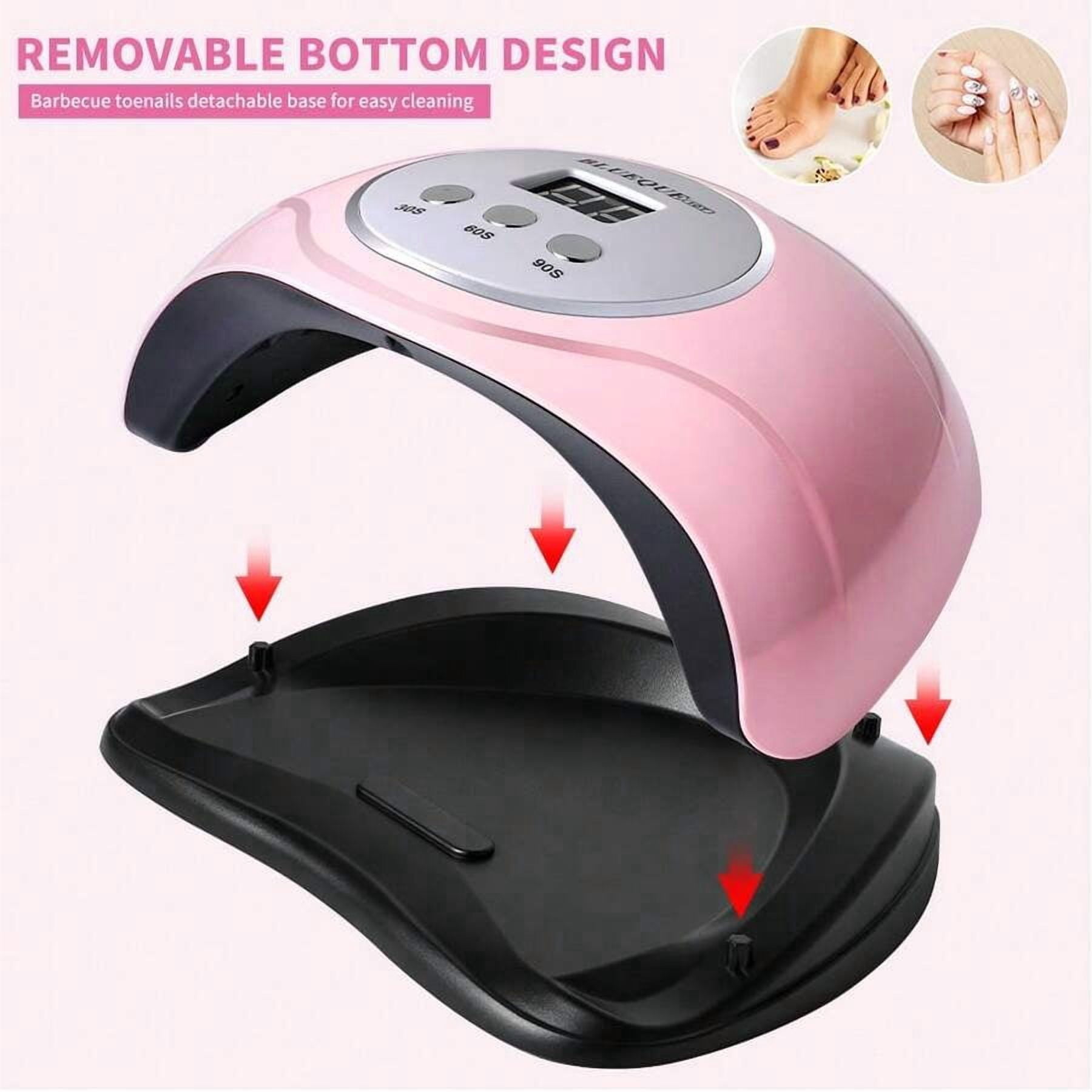 UV LED Nail Lamp, Faster Nail Dryer For Gel Polish ,Professional Gel UV Light For Nails With 3 Timers & Auto Sensor, Gel Polish Light Nail Curing Lamp With LCD Screen For Salon And Home