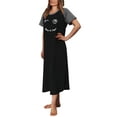 thumbnail image 4 of Loritta Nightgowns for Women Sleepwear Short Sleeve Sleepshirt Casual MooMoo Nightdress S-2XL, 4 of 5