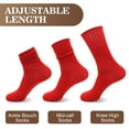thumbnail image 3 of VEGCOO Women's 6-Pack Long Slouch Socks - Soft Polyester Knit Boot Socks, 3 of 7