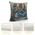 thumbnail image 4 of Orinice Man Woman Motorcycle Graphic Decorative Cushion Throw Pillow Cover for Home Couch Living Room Bed Sofa - High-Quality 1PC 24x24in, 4 of 5